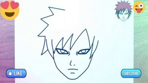 #KAKASI #как #нарисовать #Гаара из аниме Наруто