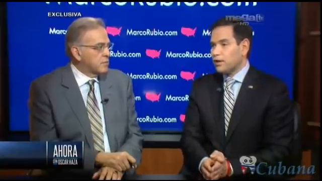 Oscar Haza entrevista a Marco Rubio смотреть онлайн