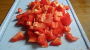 Кабачки, тушенные с болгарским перцем