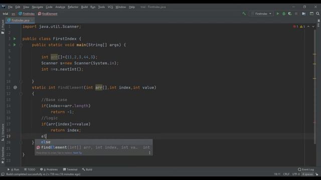Find The First Index Using Recursion | Learn Recursion Guaranteed