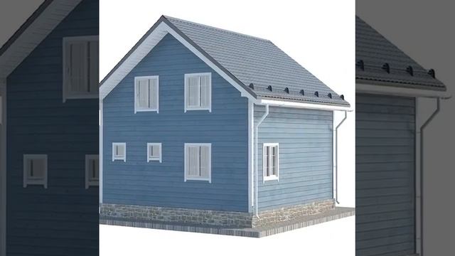 Проект каркасного дома 8х8 м смотреть онлайн