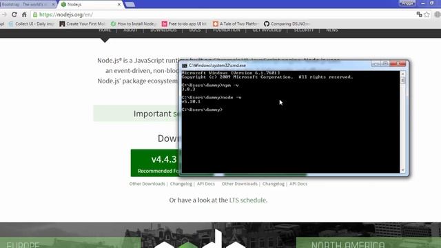 Bootstrap Tutorial: Install Bootstrap 3 using npm