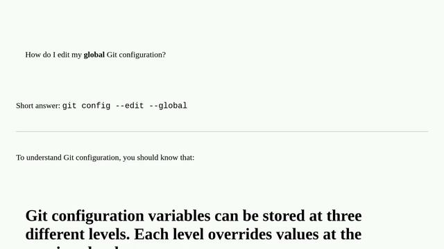 How do I show my global Git configuration? смотреть онлайн