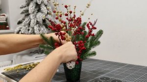 Новогодние композиции в бокале/очень быстро и изящно/ Новогодние композиции | DIY ideas