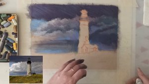 Урок. Пейзаж сухой пастелью