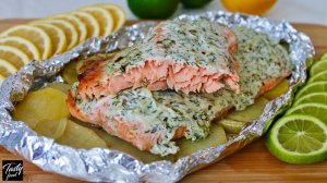 Очень Вкусная Запеченная Рыба в Фольге с Картошкой!
