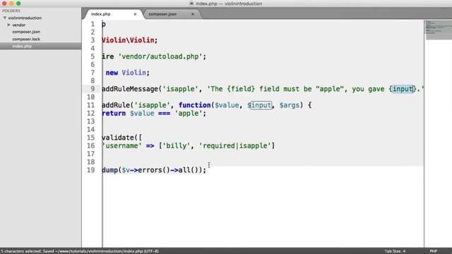 Easy PHP Validation with Violin: Custom Rules (5/6)