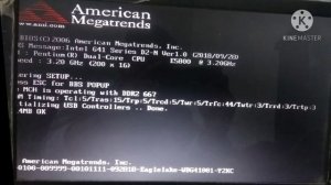 Bios (c) 2006 American megatrends