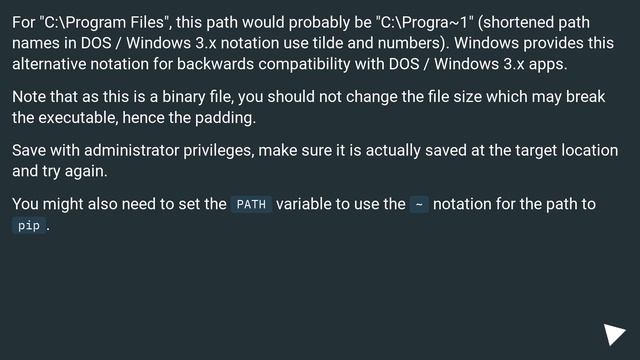 Fatal error in launcher: Unable to create process using ""C:\Program Files (x86)\Python33\python.ex