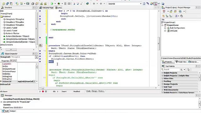 КА 2. Растем из середины автомата в другие клетки, Grow GetMax Events SelectCell смотреть онлайн