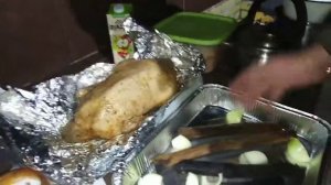 Гусь празничный в смокере