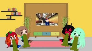 The Girls Reacting To Mario React to CURSED Commercials