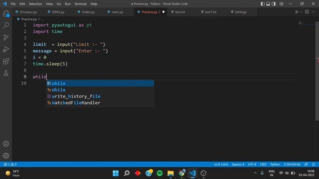 How to create a SPAM BOT in Python | In Just 2 Minutes | Fun with python | Hindi