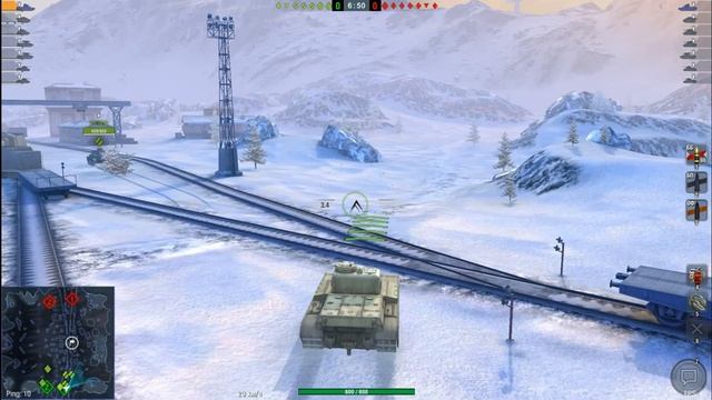 WoT Blitz.  AT 2 .Меньше 1000 урона она не дает..mp4