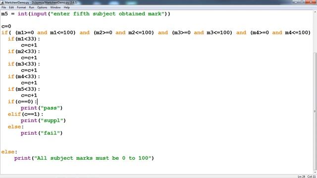 Python Program To Calculate Marksheet Of Student,Python Desktop Project For Beginner [Minor Project