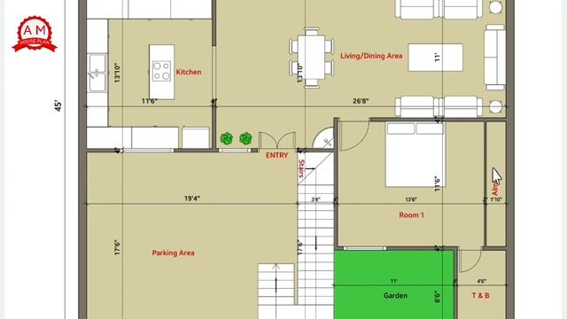 40x45 Luxurious House Plan || 200 गज के शानदार घर का नक्शा || 1800 sqft House Design || Plan - 42? смотреть онлайн