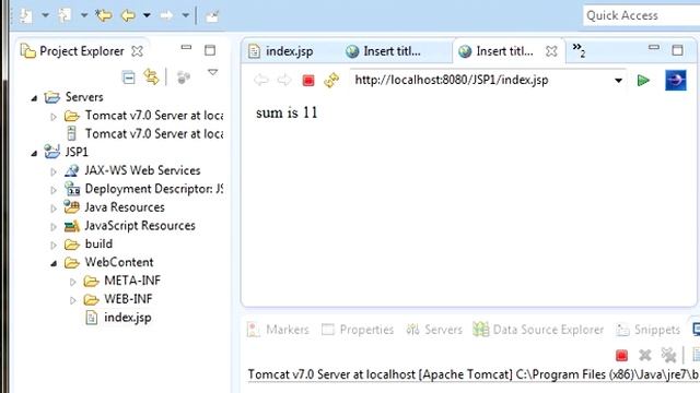 Java Server Pages Tutorial 4 ( Scripting elements )