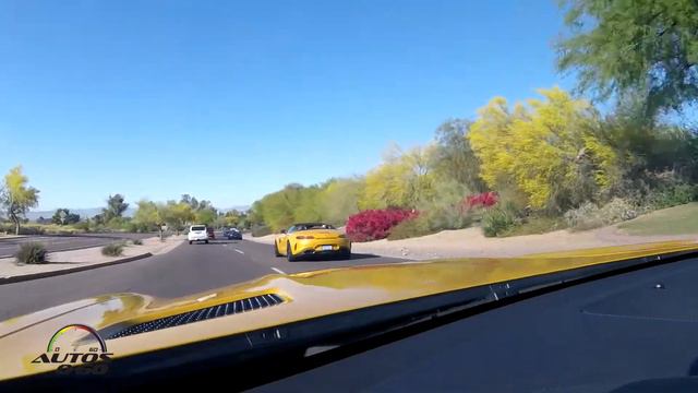 Test Drive Mercedes-AMG GT C Roadster 2018 en el Desierto de Arizona смотреть онлайн