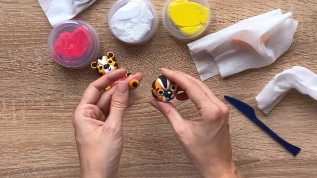 Мастер класс для детей по лепке. Лепим символ года тигрёнка из воздушного пластилина смотреть онлайн