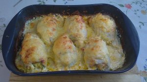 Кальмары фаршированные.