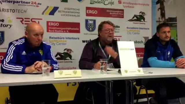 Pressekonferenz FSV 63 Luckenwalde - TSG Neustrelitz