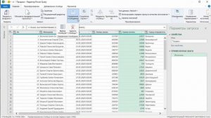 Управление солбцами Power Query.