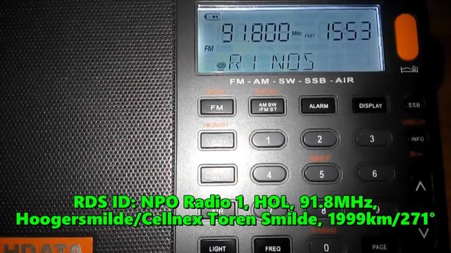 02.08.2021 12:53UTC, [Es], NPO Radio 1, Нидерланды, 91.8МГц, 1999км