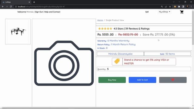 e-Shop E-Commerce Web Project EP 22 | #HTML #CSS #JavaScript #PHP #MySQL #AJAX