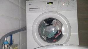 Washing machine LG WD-80490S. Cotton 40°, 800 RPM (FULL LOAD 3.5 KG, PART 1)