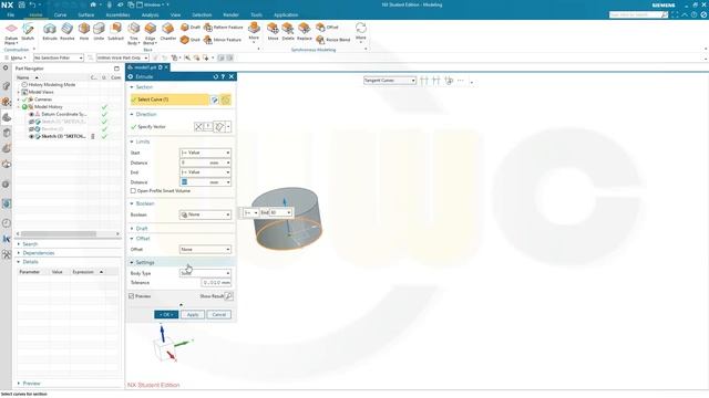 Kolben - Piston (7 cylinder radial engine) - Siemens NX Training - Part Design смотреть онлайн