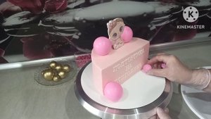 Очень МИЛЫЙ тортик на ПОЛГОДИКА для девочки.??