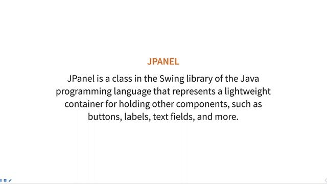 JPanel in java смотреть онлайн