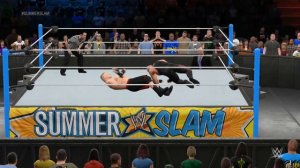 WWE Summerslam 2015 Brock Lesnar (w. Paul Heyman) vs Undertaker