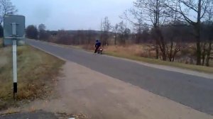 Ява 638 падение неудачный стант