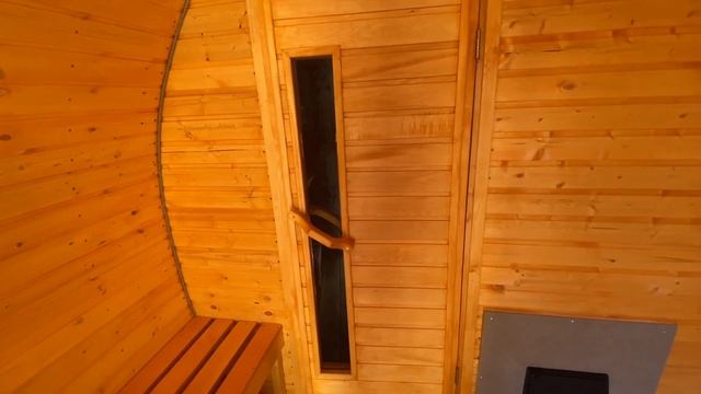 Баня-бочка от Иваныча 4 метра с осиновой парной. смотреть онлайн