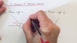 How To Measure A Reflex Angle Using A Protractor.