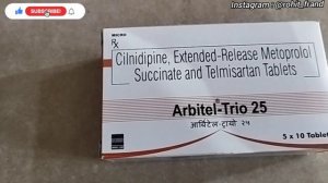 Arbitel Trio 25 Tablet Uses, Dose, Side Effects, Brand  All Information In Hindi