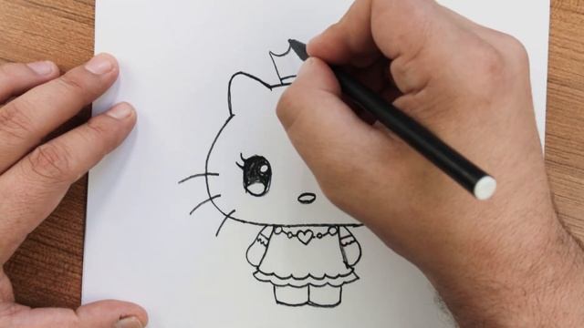 Hello Kitty Drawing | How to draw Hello Kitty Easy смотреть онлайн