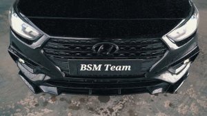 Внешний тюнинг для Hyundai Solaris 2 / Hyundai Accent от BSM TEAM / Body kit for Hyundai Accent
