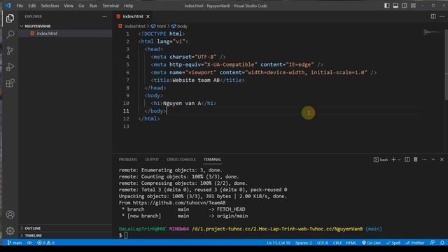 16.5 Git Pull and Resolve Conflicts Step-by-Step Tutorial смотреть онлайн