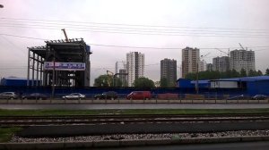 Строительство станции метро " Проспект Славы" СПБ