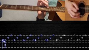 How to play 'The Last Of Us - Main Theme' Guitar Tutorial [TABS] Fingerstyle