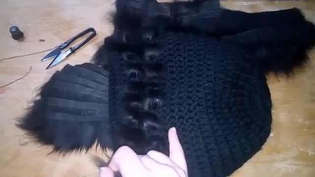 Шапка вязанка