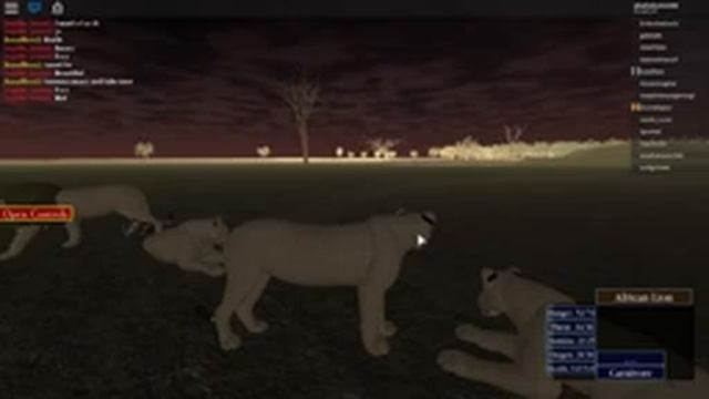 HUGE PRIDE OF LIONS || Wild Savannah Realism || Roblox смотреть онлайн