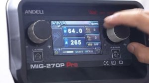 Andeli Máquina De Solda Mig-270p Pro Lcd 220V 6em1 Duplo Pulso LIFT/TIG MMA FLUX ZAP:11-919599999