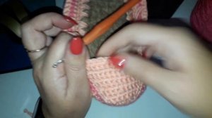 Тапочки - сапожки на войлочной подошве для дома крючком.