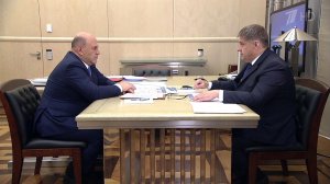 Ход реализации нацпроекта "Безопасные качественные...ишустина с главой Росавтодора Романом Новиковым