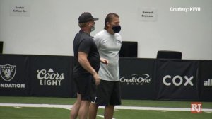 Raiders OC Greg Olson Happy with WRs, Impressed by Nate Peterman