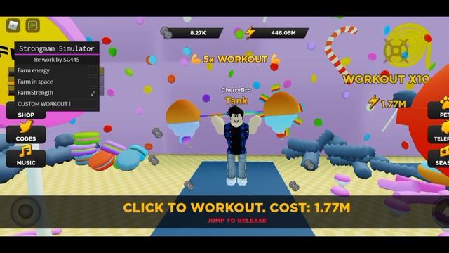 Arceus X Roblox strongman simulator auto workout  + auto energy script | strongman simulator script