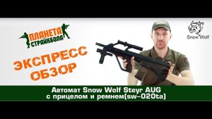 Обзор автомата Snow Wolf Steyr AUG с прицелом и ремнем (sw-020ta)